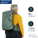 Osprey Sportlite 25L Lightweight Hiking Backpack for Men and Women, Dark Charcoal Grey, S/M, Extended Fit
