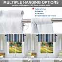 Batmerry Boho Ethnic Tribal Art Kitchen Valances Half Window Curtain, Navy Blue Geometric Ikat Tribal Print Pattern Kitchen Valances for Windows Valance for Decor Reducing The Light 52x18 Inch