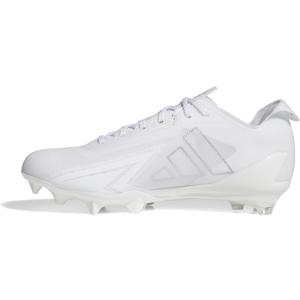 adidas Men's Adizero Electric Football Sneakers (7, White/Silver Metallic/White)
