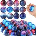Libima 120 Pcs Galaxy Stress Ball Bulk for Kid Adult Squeeze 2 Inch Outer Space Foam Ball Anxiety Fidget Toy Birthday Astronaut Party Favor School Class Reward Supplies (Galaxy A)