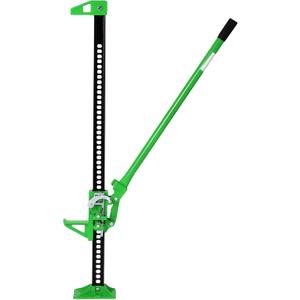 48" Farm Jack, 3 Ton (7,000 Lbs) Ratcheting Off-Road Utility Jack, Heavy-Duty High Lift f-Arm Jack for Truck Tractor SUV, Lifting Range 5.12-41.14 in, 34.65 in Handle Extended Leverage