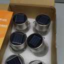 GIGALUMI Solar Lights Outdoor Waterproof, 12 Pack Solar Hanging Lights Garden Decor, Gifts for Women, Solar Outdoor Lantern Waterproof Cracked Glass for Yard, Fence, Tree