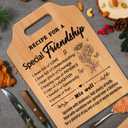 Friendship Gifts for Women, Birthday Gifts for Women Friendship, Unique Best Friends Cutting Board, Best Friend Christmas Mothers Day for Woman, Bestie, BFF, 12.2"L x 8.7"W