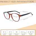 NORPERWIS 5 Pairs Reading Glasses - Standard Fit Spring Hinge Readers Glasses for Men and Women (5Color, 6.0, x)