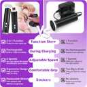 Electric Foot Callus Remover, Professional Pedicure Kit for Women & Men - Electric Foot File with Speed Adjustment & Rotation Control for Feet Care, Includes 20Pcs Sandpaper + 10Pcs Barrel Sandpaper