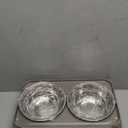 Elevated Dog Bowls for Small Dogs 3 Height Adjustable Raised Dog Bowl Stand with 25oz Stainless Steel Food Bowls Anti-Slip Small Dogs Feeder Adjusts to 7.5", 6", 2.75", Light Brownish Gray