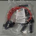 A-Team Performance 8.0 mm Red Silicone Spark Plug Wire Set - Straight & 90 Silicone Boots & Coil Wire - 6 Leads, Compatible with AMC/Jeep 199-282 Straight-6 Engines