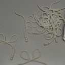 20 PCS Pearl Bows White Christmas Ornaments Decorations Xmas Decor for Christmas Tree Wreath Fireplace Garland Party (White)