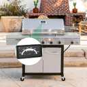 2 x 3.6" Grill Thermometer Gauge for Nexgrill 720-0898 720-0882A 720-0830A, Grill Replacement Parts for Kenmore 119.16144210 146.23673310 148.23683310 148.23683310, Grill Temperature Gauge