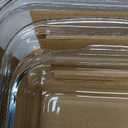 4-Piece Deep Glass Baking Dish Set with Plastic lids,Rectangular Glass Bakeware Set with Lids, Baking Pans for Lasagna, Leftovers, Cooking, Kitchen, Freezer-to-Oven and Dishwasher, Gray