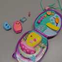 Polly Pocket 2-in-1 Travel Toy with 2 Micro Dolls and 16 Accessories, Hedgehog Purse Playset with Pet Theme