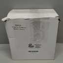 Layhit 4 Pcs Christmas Glass Coffee Mugs, 12 oz Glass Double with Handle Clear Holiday Styles Cups Iced Coffee Mugs Christmas Gift for Hot Chocolate Milk Beverages(Snow)