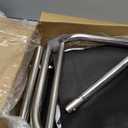 BLIKA Portable Toilet for Camping, 350LBS Stainless Steel Foldable Camp Travel Toilet with Soft Seat for Adults, 16.5-Inch Portable Toilet for Truckers, Camping, RV Travel, Road Trips, Outdoor Use