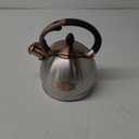 3Quart Whistling Tea Kettle Classic Teapot Stainless Steel Teakettle with Cool Grip for Stovetop (Silver)