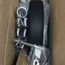 KKTONER Rolling Stool with Mid Back Height Adjustable Chair PU Leather Swivel Chair with Wheels for Office Home Task Drafting (Black)