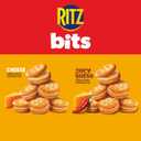 RITZ Bits Cheese and Spicy Queso, Sandwich Crackers Variety Pack, Snacks for Kids and Adults, Lunch Snacks, 12-3 oz Bags