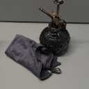 OFFIDIX Plant Mister, Vintage Glass Spray Bottle, Flower Mister 300ML Small Watering Can with Plastic Top Pump, Spray Bottle for Garden, Plants, Cleaning (Gray)