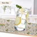 Wildflowers Placemats Set of 6,Vintage Garden Plants Herb Flower Botanical Table Mats Non-Slip Heat Resistant Washable Placemat for Party Kitchen Dining Table Decoration Indoor Outdoor