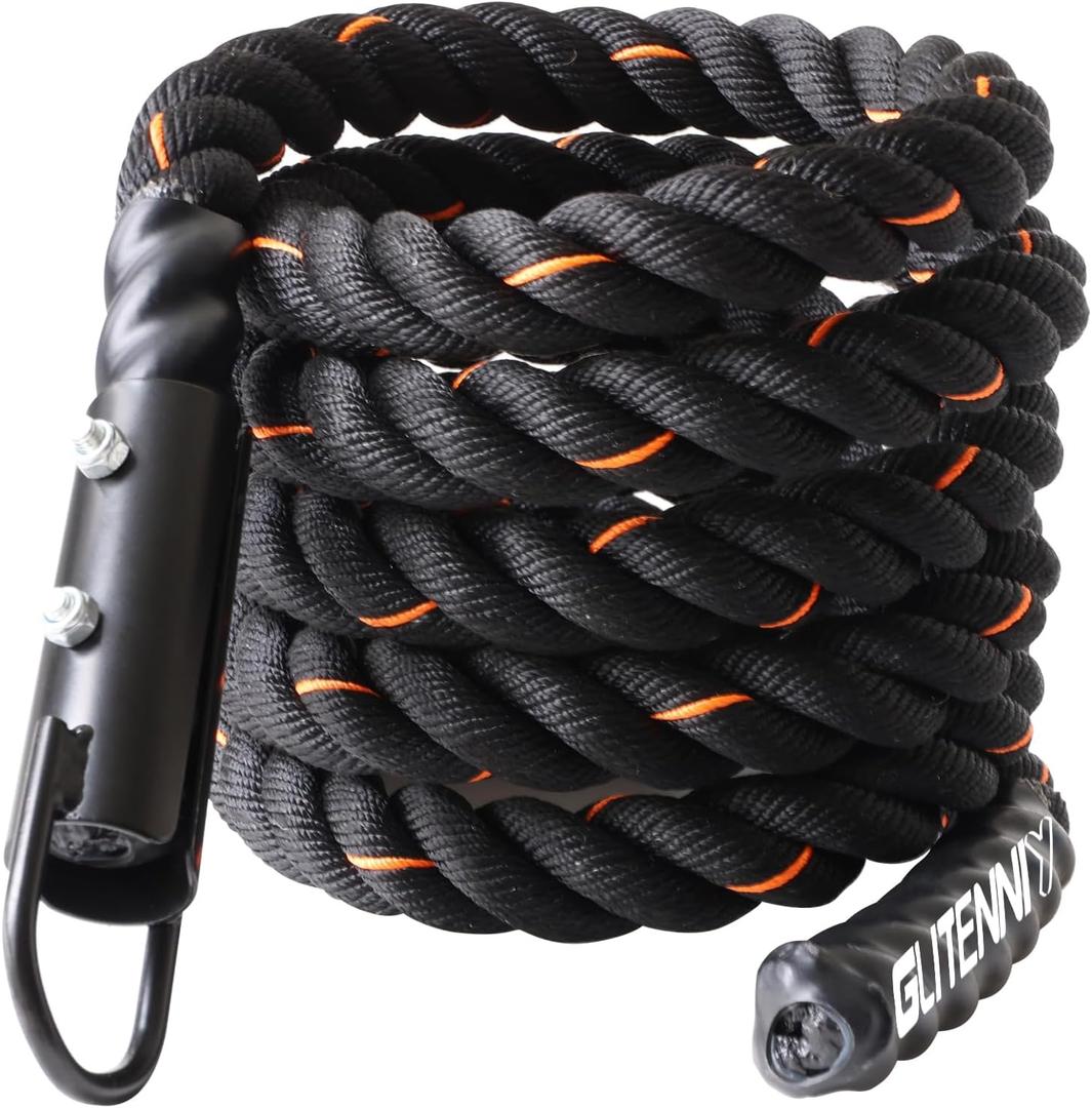 Climbing Rope Gym Climbing Rope for Fitness and Strength Training, Rock Climbing and Home Workouts Adult Climbing Rope Kids Outdoor Climbing Rope or Home Indoor Climbing Rope (13.2ft Black)