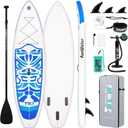 FunWater Inflatable Stand Up Paddle Board with Beginners SUP Accessories
10'6'' SUP,Anti-Slip EVA Deck,Versatile Yoga/Big Fin Inflatable Paddle Boards for Adults & Youth of All Skill Levels