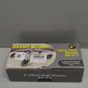 ASHGOOB 2 Inch Office Chair Wheels (Set of 5), Heavy Duty Grey Rubber Chair Casters Replacement, Desk Chair Wheels for Hardwood Floors and Carpet, Smooth & Quiet Universal Fit for Most Chairs(5 Pack)