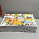LEGO DUPLO Town 3 in 1 Construction Site and Vehicles Toys for Toddlers - Pretend Play Set for Boys & Girls, Ages 3+ - Building Blocks for Fine Motor Skills Practice - Gift for Birthdays