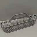 WD28X10128 Dishwasher Silverware Basket Gray By AMI PARTS Replacement (19.7"x3.8"x8.4") for GE Dishwasher, Replace WD28X10127, WD28X10131, WD28X10132 