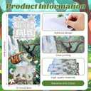 Gersoniel 24 Set VBS 2026 Hanging Craft Kit Make Your Own Rainforest Falls Wall Hanging Decor Include Rainforest Background Animal Stickers for DIY Crafts VBS Activities Sunday Church Decor, 9.3 x 4.2 inches