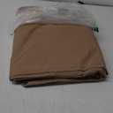 ULTCOVER Square Patio Heavy Duty Table Cover - 600D Tough Canvas Waterproof Outdoor Dining Table and Chairs General Purpose Furniture Cover Size 74 inch (Brown)