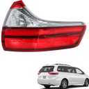 RH Right Passenger Side Outer Tail Light Replacement for Toyota Sienna 2015-2020 Tail Lamp 8155008050 TO2805123