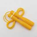 KSY Kids Jump Rope (Crystal Series)  Durable PVC Jump Rope for Kids Ages 6-12  Lightweight, Adjustable, and Tangle-Free  Made in Korea (Kids Pop Yellow)