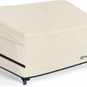 Porch Shield Waterproof Outdoor Furniture Sofa Cover Patio 2 Seater Loveseat Cover 60W x 35D x 35H inch, Beige