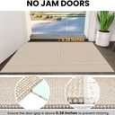 IOHOUZE Washable Area Rug 4x6 Non Slip Rubber Backed Woven Rugs for Entryway Indoor Bedroom Rugs Kitchen Rug Floor Throw Carpet for Entrance Front Door Living Room, Beige/Khaki