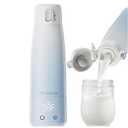 Bottle Warmer Quick Thawing PP Portable Bottle Warmer with Smart Temperature Control for Breastmilk Baby Food, White