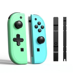 Svonero Joypad Compatible with Switch/OLED/Lite, Wireless Switch Controllers Support Wake-up / 6-Axis Gyro / 15 Hours Playtime with Wrist Straps