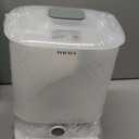 HAUTURE Bottle Sterilizer and Dryer, Esterilizador De Biberones, One-Dial Control Steam Baby Bottle Sterilizer for Baby Stuffs, Bottles & Breast Pump Accessories (White with click)