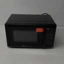 Emerson MW7302B Compact Countertop Microwave Oven with Touch Control, LED Display, 700W, 10 Power Levels, 6 Auto Menus, Glass Turntable and Child Safe Lock, 0.7 Cu., Ft. Black