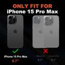 NTG2023 New Designed for iPhone 15 Pro Max Case, Heavy-Duty Tough Slim Shockproof [2 Layer Structure][Military Grade Protection] Phone Case for iPhone 15 Pro Max(6.7 Inch), Midnight Green