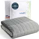YnM Cooling Weighted Blanket — Oeko-Tex Certified Material (Gradient Dark Grey, 60"x80" 20lbs), Suit for One Person(~190lb) Use on Queen/King Bed