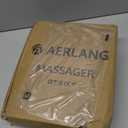 AERLANG Massage Gun with Heat Deep Tissue Back Massager Neck Massager for Pain Relief,Muscle Percussion Massage Gun, Birthday Gifts for Men Women Dad him Handheld Message Gun with 7Heads&Silent (Black)
