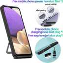 Compatible Samsung Galaxy A02s, Anti-Fall Heavy Duty Military Grade Shockproof Kickstand Case Double Protection (TPU+PC) Solid and Durable Magnetic Car Phone Case, Suitable for 6.5 Inch-Blue