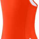G Gradual Girl's One Piece Swimsuits Racerback Kids Bathing Suit for Girls 16Y, Fully lined for no see-through, Wider straps, UPF 50+, Modest coverage, Swimwear for Swim Team, Beach, Pool