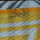 GlowSol Outdoor Rugs 9x18 Waterproof Portable Camping Carpet, Reversible Outdoor Plastic Straw Rug for Patio, RV Mat Bohemian Outdoor Rugs for Porch, Deck, Backyard, Balcony, Picnic,Yellow/Teal