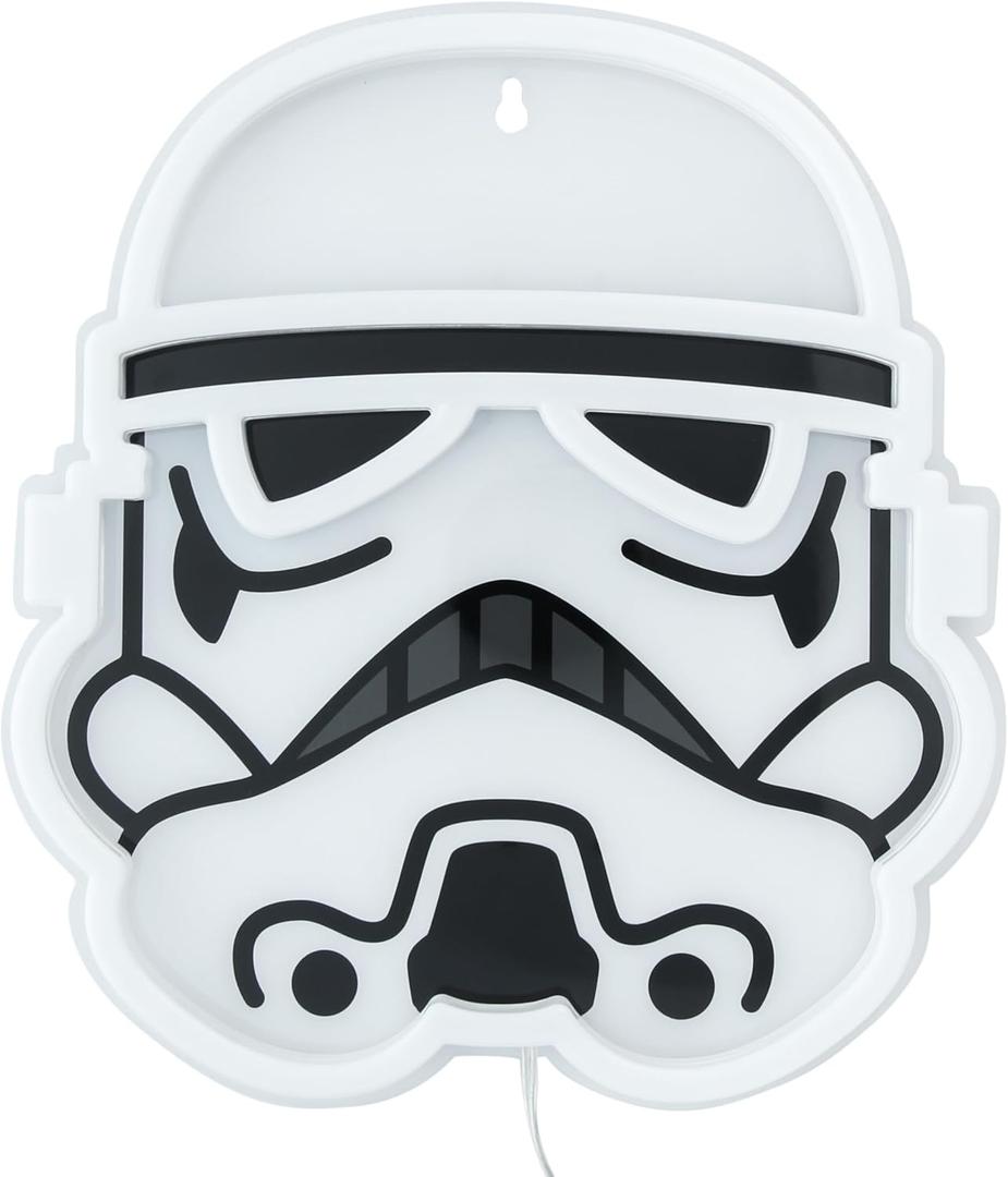 Paladone Stormtrooper Helmet LED Neon Wall Light  Official Star Wars Lamp with Power Cord | Home, Bedroom & Living Room Decor | Gift for Star Wars Fans