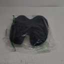 Extra Dense Lumbar Pillow - Patented Ergonomic Multi-Region Firm Back Support for Lower Back Pain Relief - Lumbar Support Cushion with Strap for Office Chair, Car, Sofa, Plane - Black