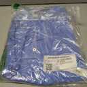Amazon Essentials Men's Relaxed-Fit Short Sleeve Linen Blend Shirt (Blue, XL)