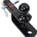 TOPTOW ATV/UTV Trailer Hitch Towing Ball Mounts , 2-Inch Ball, Clevis Pin , Fits 1 1/4-Inch Receiver