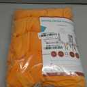 Lalluxy Velvet Chair Slipcovers for Dining Room Stretchy Super Soft Parson Chair Seat Covers Chair Protectors for Party Pet Protection (Set of 4, Orange)