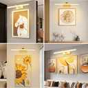 Picture Light, Battery Picture Lights with Remote of Timer and Dimmable, 20 Metal Art Light for Paintings,Display Lamp for Wall Gallery Dartboard Portrait Frame Artwork (Copper)