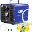 45,000mg/h Commercial Ozone Generator with 600mg/h Water Ozone - Smart Air & Water Purifier for Home, Car, Smoke, Pet Odor Removal, Fruit/Vegetable/Meat/Sea Food Cleaning